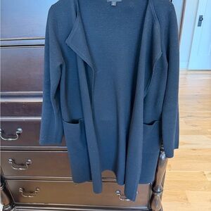 J Crew. Black Open-Front Womens Sweater Cardigan